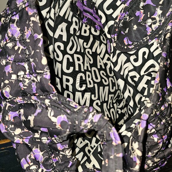 MARC by MARC JACOBS Nylon Black Floral Tote Bag *must have* - Picture 7 of 9